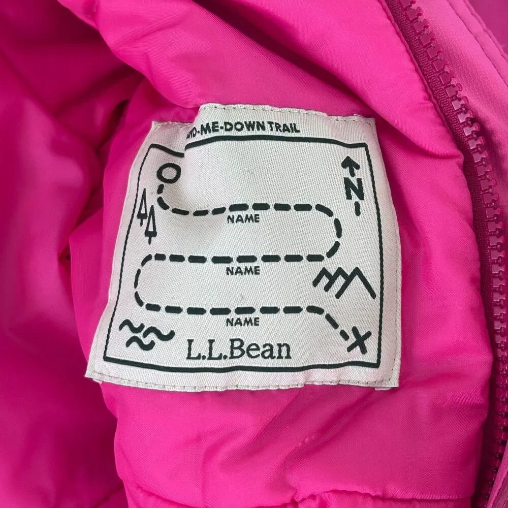 L.L. Bean Baby 12-18M Cold Buster Thinsulate Pink Snowsuit Grow Cuffs Winter
